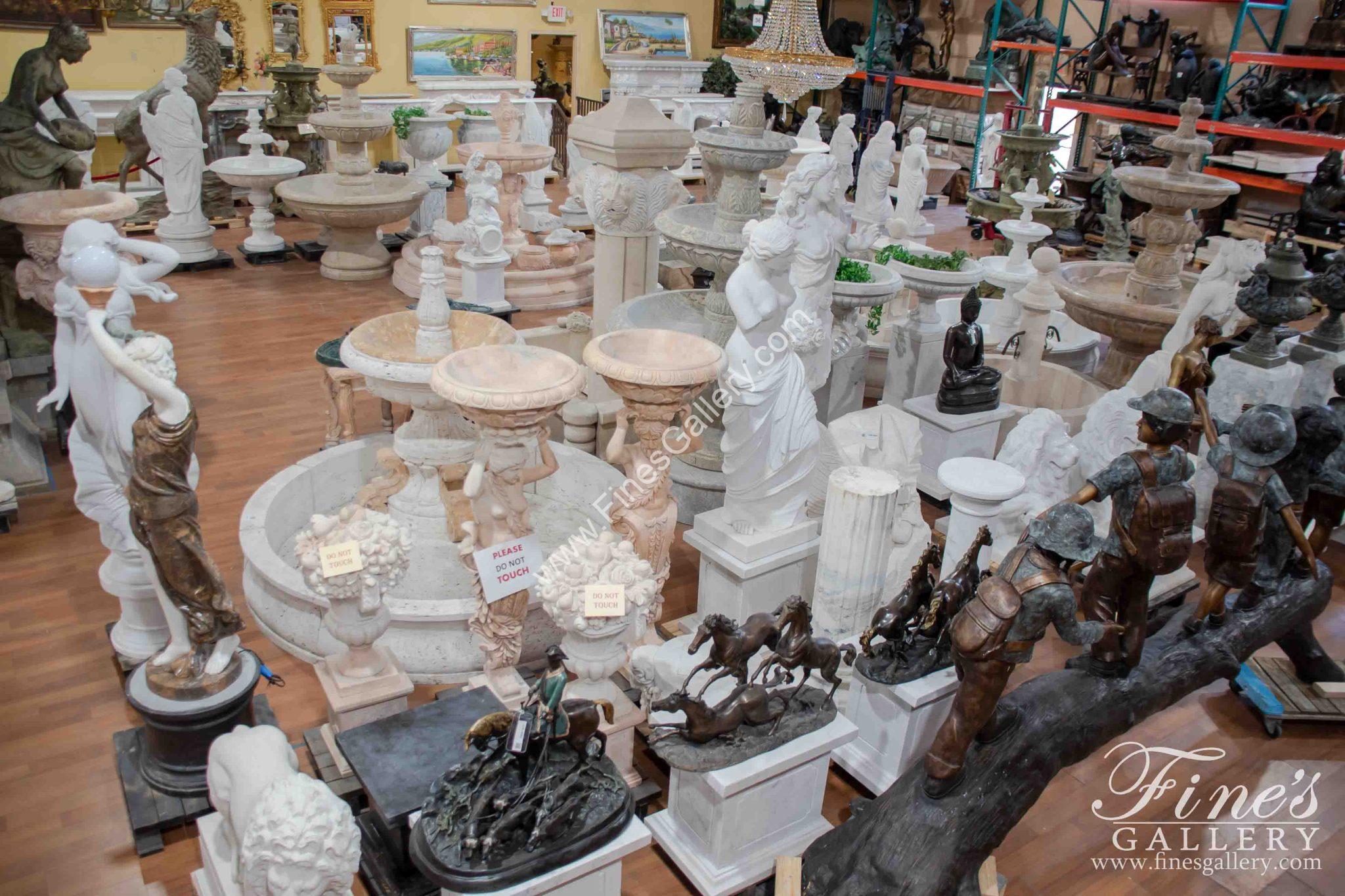 US Based Marble Statue Showroom Fine's Gallery Projects & Installations